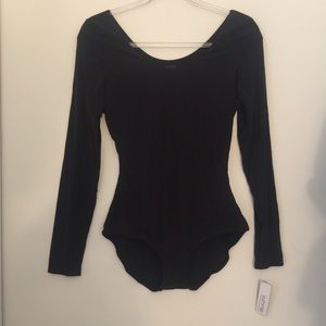 YUMMIE | EVE BALLET BLACK BODYSUIT
